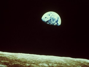 the earth from the moon